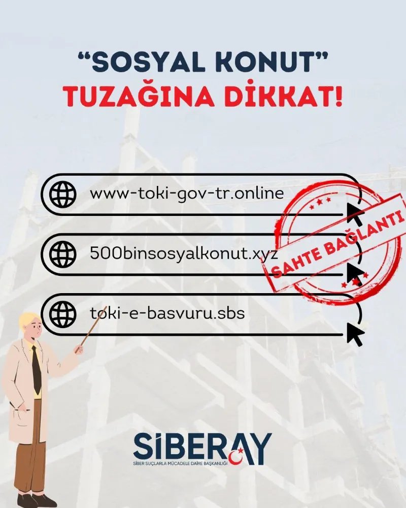 TOKİ 500 Bin Konut Dolandırıcılığına Karşı Uyarı