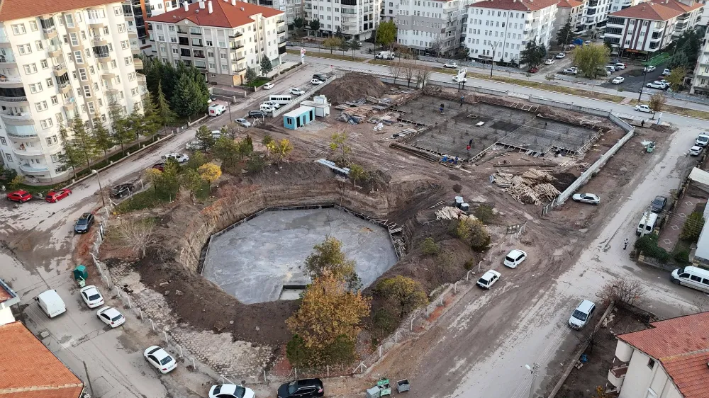 AKSARAY BELEDİYESİ GÜNDÜZ BAKIMEVİ, KREŞ VE ÇOCUK KÜTÜPHANESİ PROJESİNİN İNŞAAT ÇALIŞMALARINI SÜRDÜRÜYOR