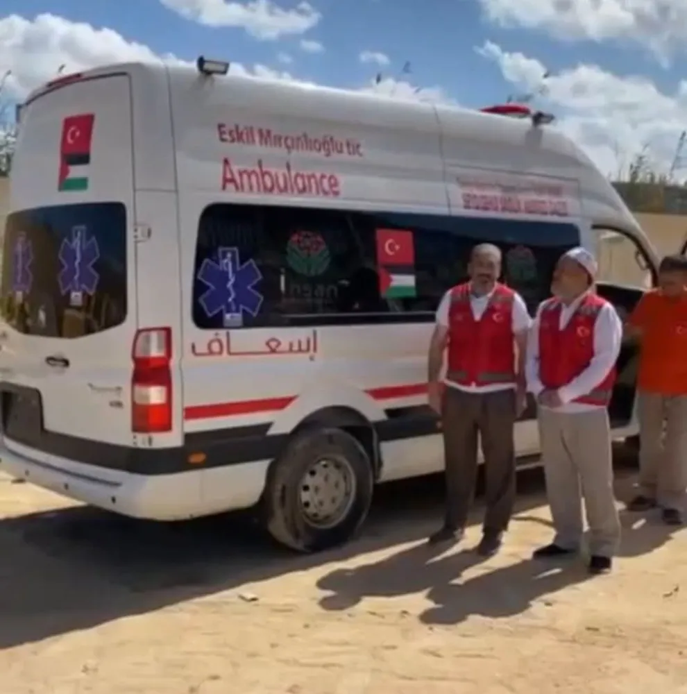 Eskilli Esnaftan Gazzeli Yaralılara Destek: Mısır'a Ambulans Gönderdi