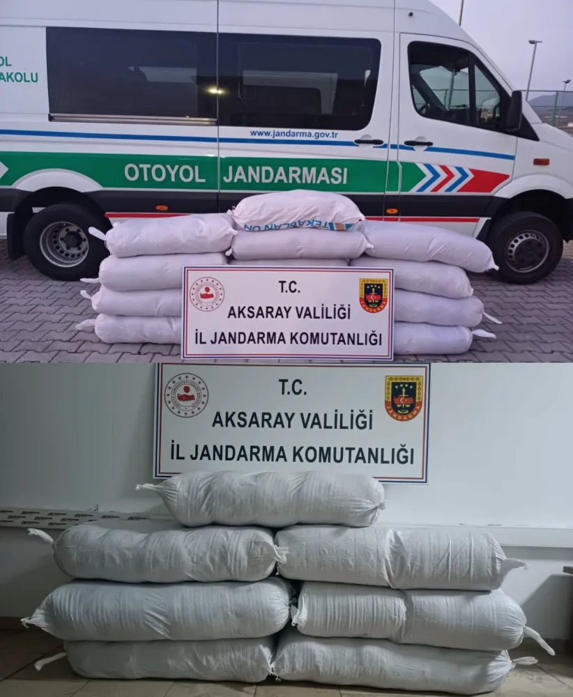 Aksaray'da Yolcu Otobüslerinde 1 Tonun Üzerinde Kaçak Tütün Ele Geçirildi