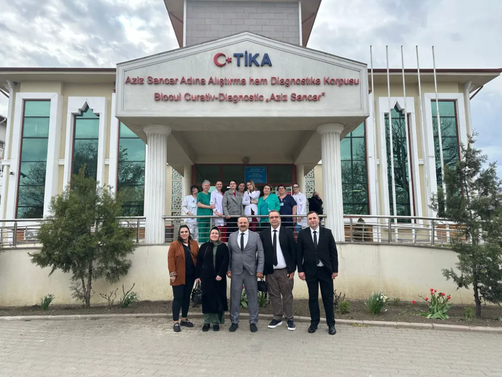 Rektör Arıbaş, TİKA Moldova-Aziz Sancar Tanı ve Tedavi Hastanesi’ni ziyaret etti