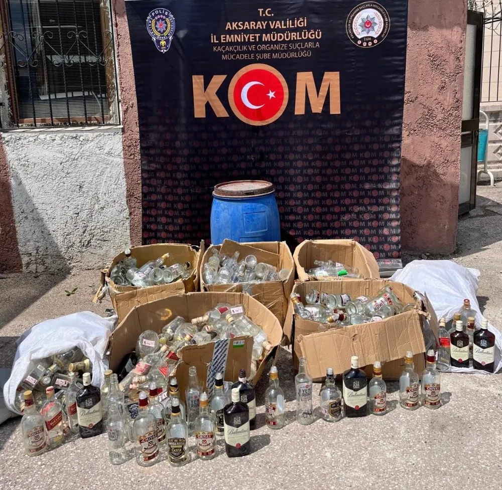 AKSARAY'DA KAÇAKÇILIK OPERASYONU: 6 ADRESE BASKIN, 8 ŞÜPHELİ HAKKINDA İŞLEM YAPILDI