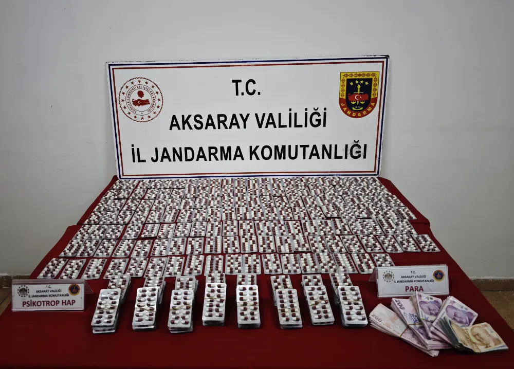 Aksaray’da Uyuşturucu Operasyonu: 3 Bin 155 Hap Ele Geçirildi, 2 Kişi Tutuklandı