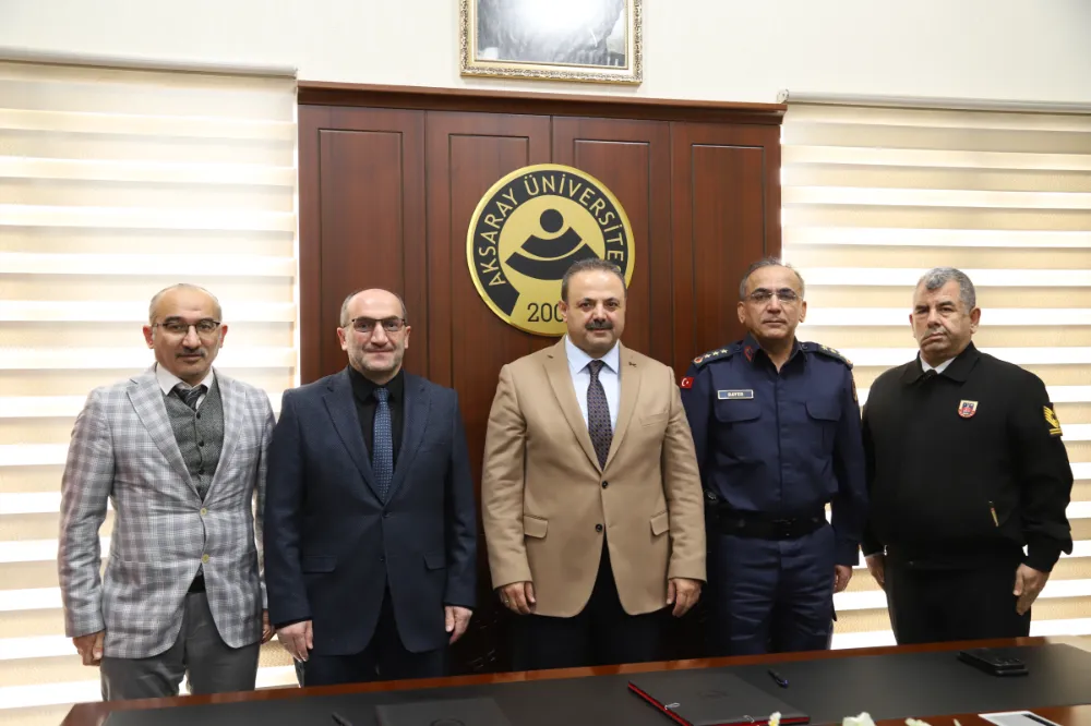 Aksaray Üniversitesiile İl Jandarma Komutanlığı arasında iş birliği protokolü imzalandı