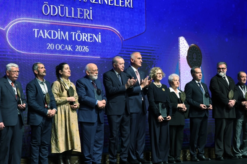 Erdoğan: Sanat eserleri, binlerce yıllık geleneğin yansımasıdır... Ustalar onurlandırıldı