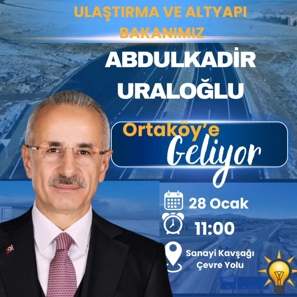 Ortaköy Çevre Yolu Bakan Uraloğlu’nun Katılımıyla Hizmete Açılıyor
