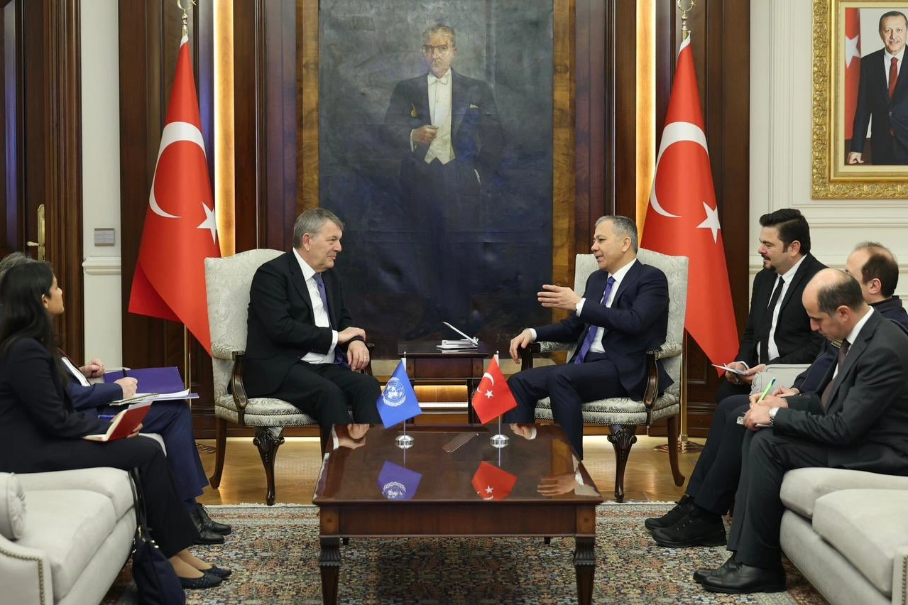 Bakan Yerlikaya, UNRWA Genel Komiseri Lazzarini ile görüştü