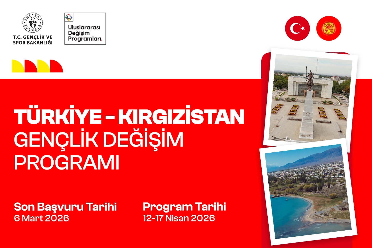 Türkiye–Kırgızistan Gençlik Değişim Programı için son başvuru 6 Mart