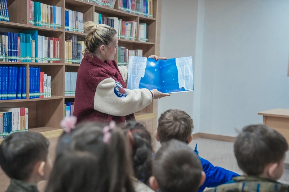Ankara Keçiören'de minik öğrenciler kütüphane atmosferini yaşadı
