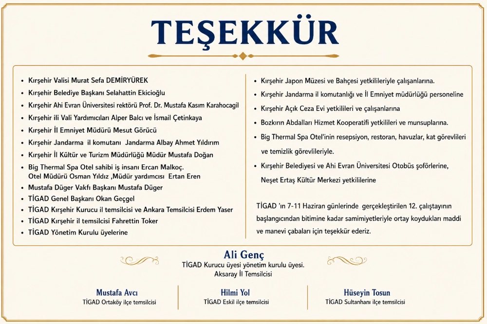 TEŞEKKÜR
