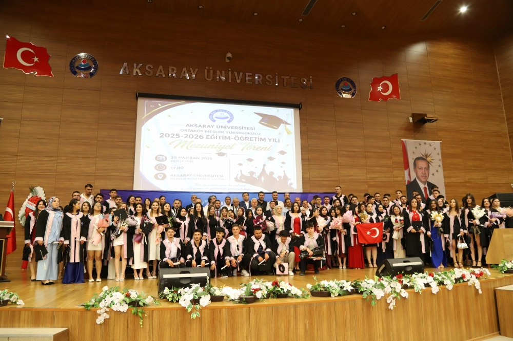 ASÜ Ortaköy MYO’da mezuniyet gururu yaşandı