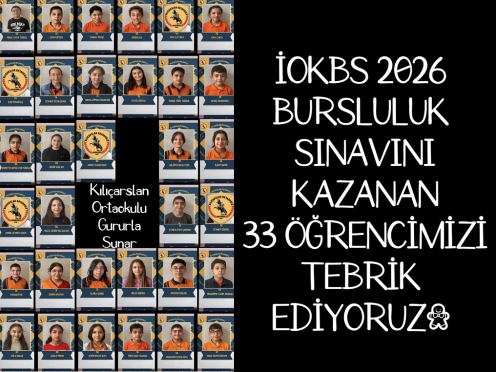 KILIÇARSLAN ORTAOKULU BAŞARIDAN BAŞARIYA KOŞUYOR