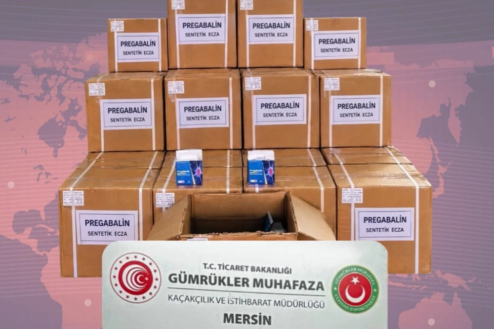 Mersin’de 3 ayrı operasyon! 1 ton 716 kilo pregabalin ele geçirildi