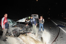 Aksaray Ankara karayolunda feci kaza;5 kişi öldü