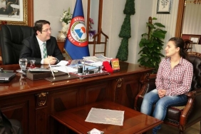 Başkan Yazgı ' Dünya şampiyonumuz gamze ile gurur duyuyoruz'