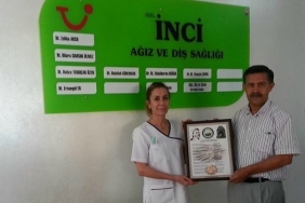 Cemalettin Öztürk'ten İnci Diş Hastenesi'ne teşekkür ziyareti