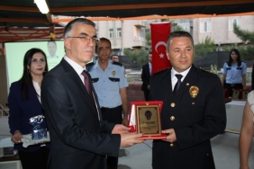 Emniyet Müdürlüğü'nde terfi heyecanı yaşandı