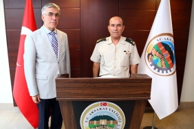 Jandarma Bölge Komutanı Vali Şeref Ataklı'yı ziyaret etti