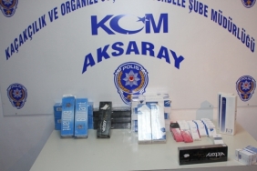 KOM Ekipleri 210 Kaçak Telefon ve 41,236 paket kaçak sığara ele geçirdi